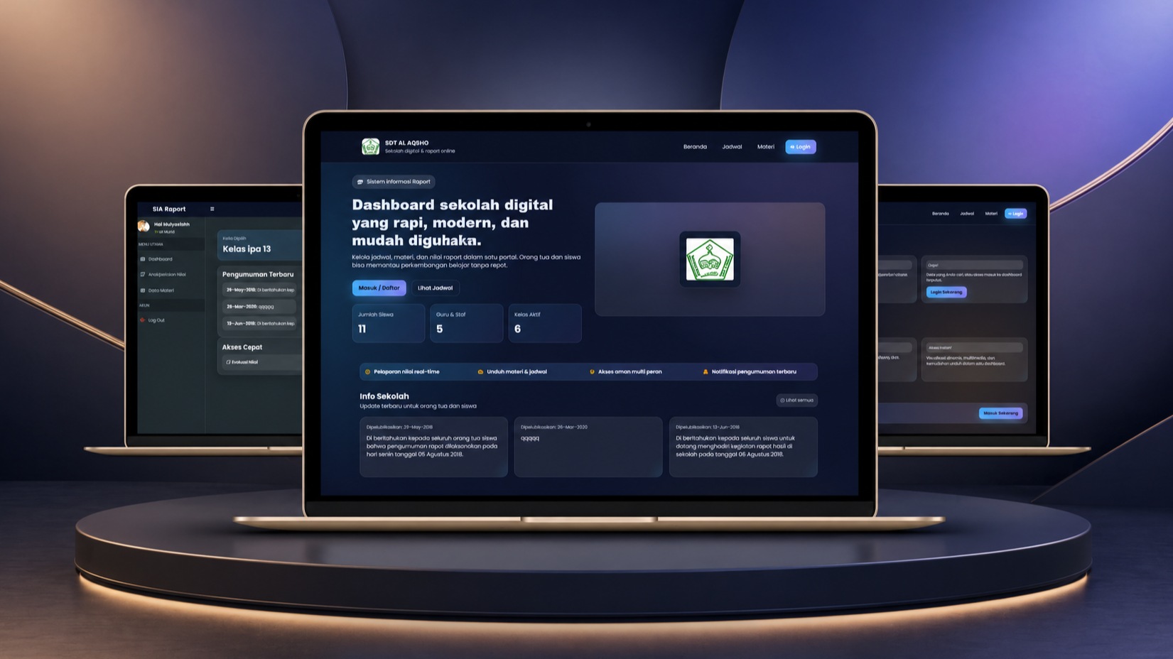 Website Sistem Informasi Sekolah dan Rapor Online